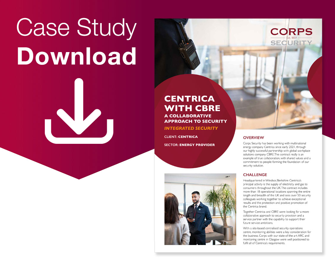 Corps Security - Integrated Guarding Case Study - Centrica with CBRE