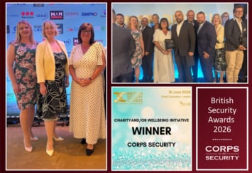 Corps Security Honoured For Veteran And Wellbeing Work At The British Security Awards