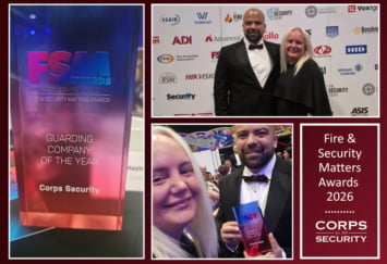 Corps Security Named Guarding Company Of The Year At The Fire & Security Matters Awards